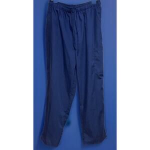 Samantha Mara Scrub Pants Bottoms Womens 2X Elastic Waist Dark Blue